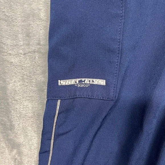 Skechers by Barco Scrub Set Women Gray Black Navy 3 Piece Bundle V-Neck Jogger S - Picture 16 of 16